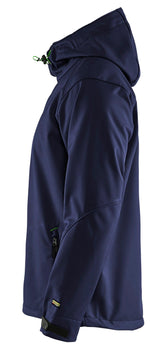 Blaklader 4939 Hooded Water-Resistant Pro Softshell - Navy Blue/Green - Trusted Gear Company LLC