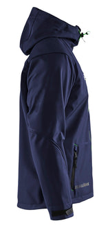 Blaklader 4939 Hooded Water-Resistant Pro Softshell - Navy Blue/Green - Trusted Gear Company LLC