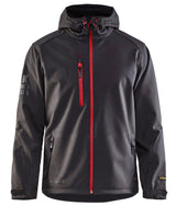 Blaklader 4939 Hooded Water-Resistant Pro Softshell - Dark Grey/Red - Trusted Gear Company LLC