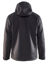 Blaklader 4939 Hooded Water-Resistant Pro Softshell - Dark Grey/Red - Trusted Gear Company LLC