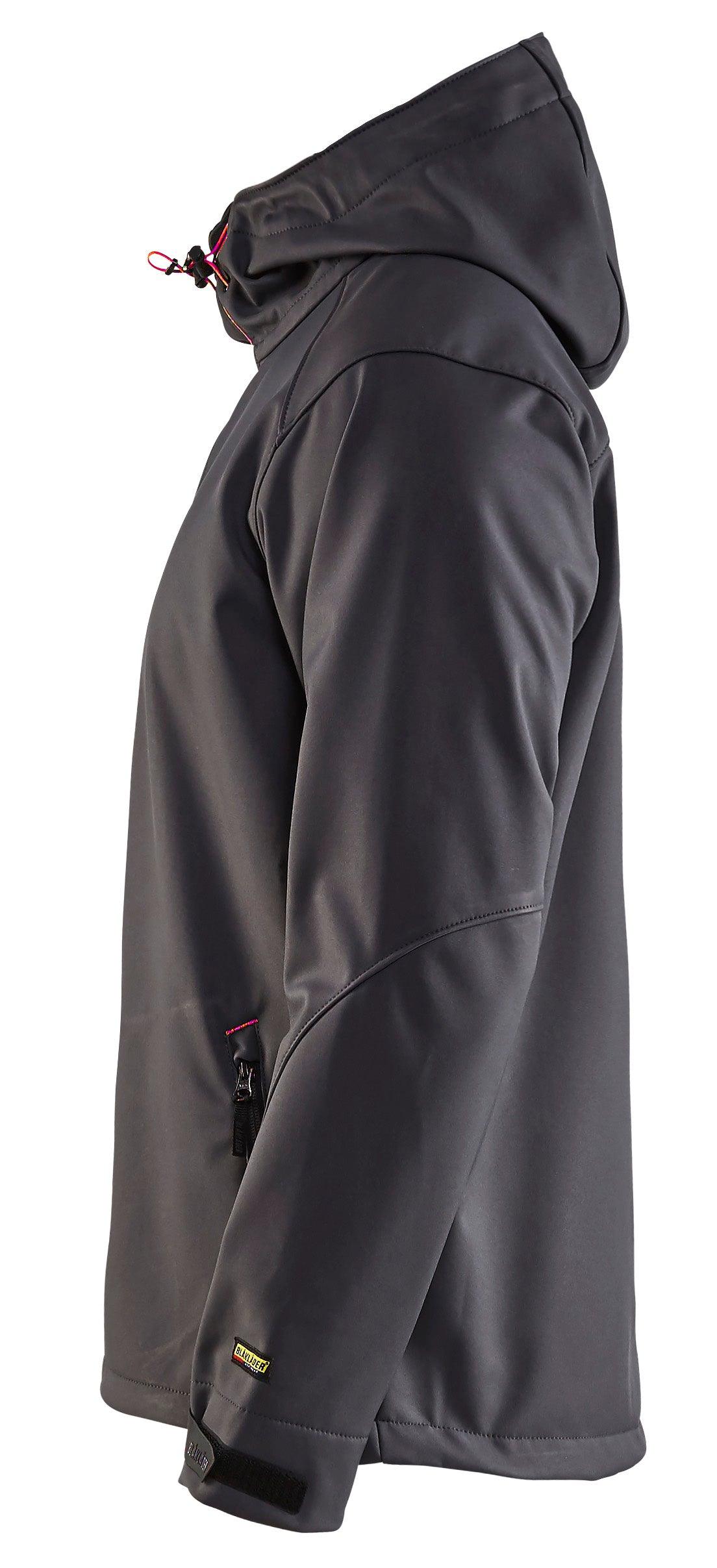 Blaklader 4939 Hooded Water-Resistant Pro Softshell - Dark Grey/Red - Trusted Gear Company LLC