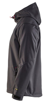 Blaklader 4939 Hooded Water-Resistant Pro Softshell - Dark Grey/Red - Trusted Gear Company LLC