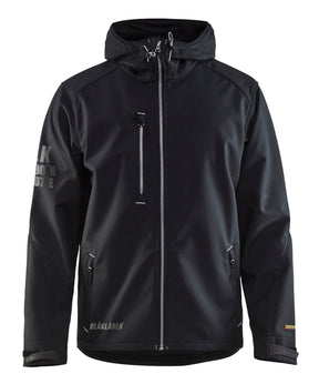 Blaklader 4939 Hooded Water-Resistant Pro Softshell - Black/Silver - Trusted Gear Company LLC