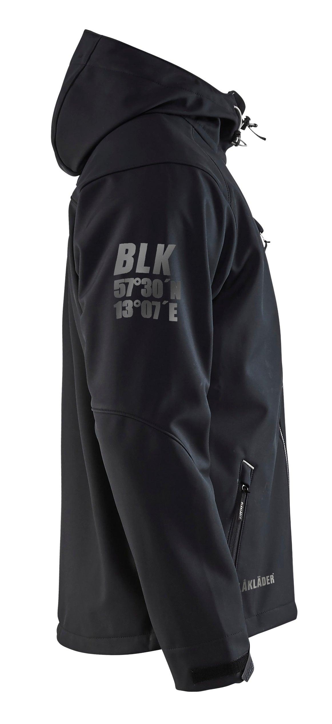 Blaklader 4939 Hooded Water-Resistant Pro Softshell - Black/Silver - Trusted Gear Company LLC