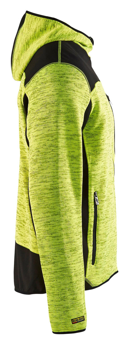 Blaklader 4940 Knitted Hoodie Jacket - Yellow Hi-Vis/Black - Trusted Gear Company LLC