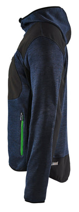 Blaklader 4940 Knitted Hoodie Jacket - Dark Navy/Green - Trusted Gear Company LLC