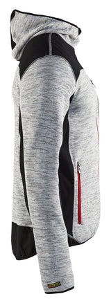 Blaklader 4940 Knitted Hoodie Jacket - Grey Melange/Black/Red - Trusted Gear Company LLC