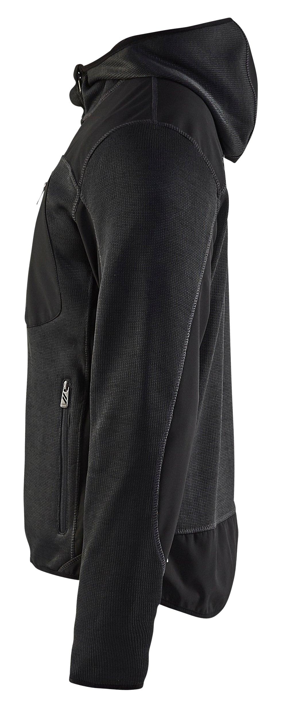 Blaklader 4940 Knitted Hoodie Jacket - Dark Grey/Black - Trusted Gear Company LLC