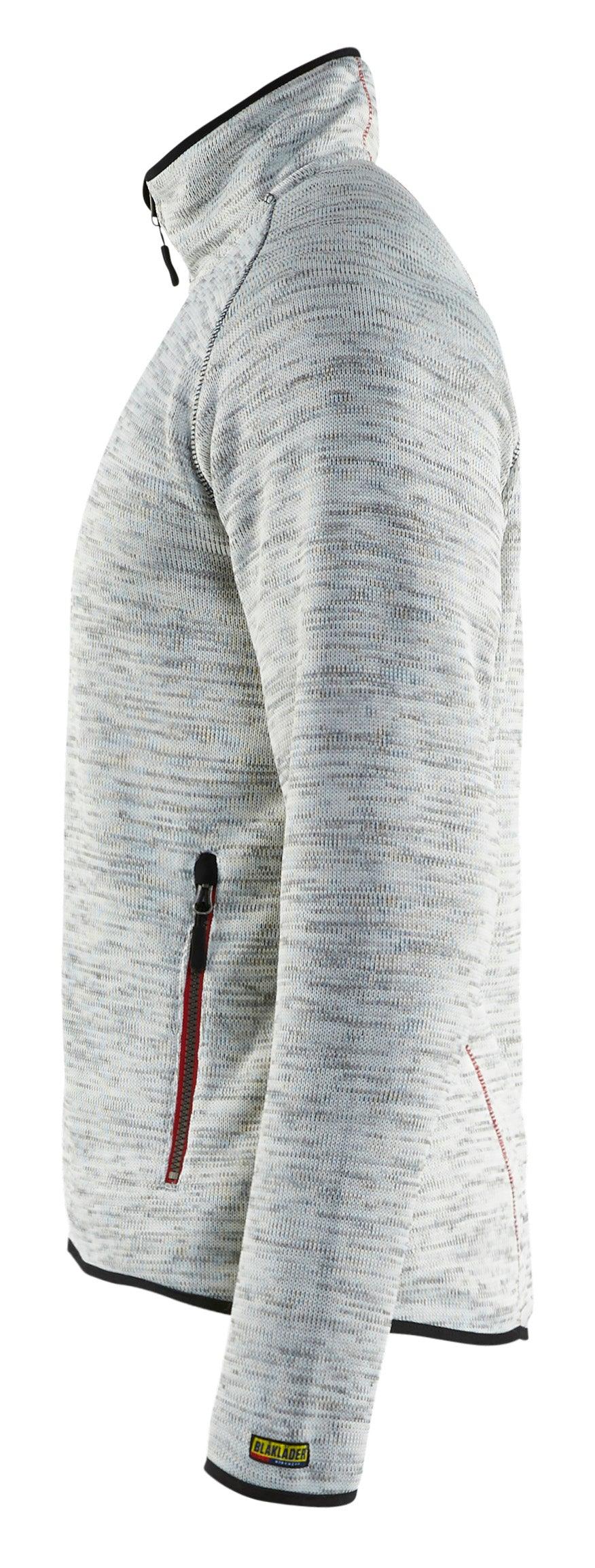 Blaklader 4965 Knitted Jacket - Grey Melange/Red - Trusted Gear Company LLC