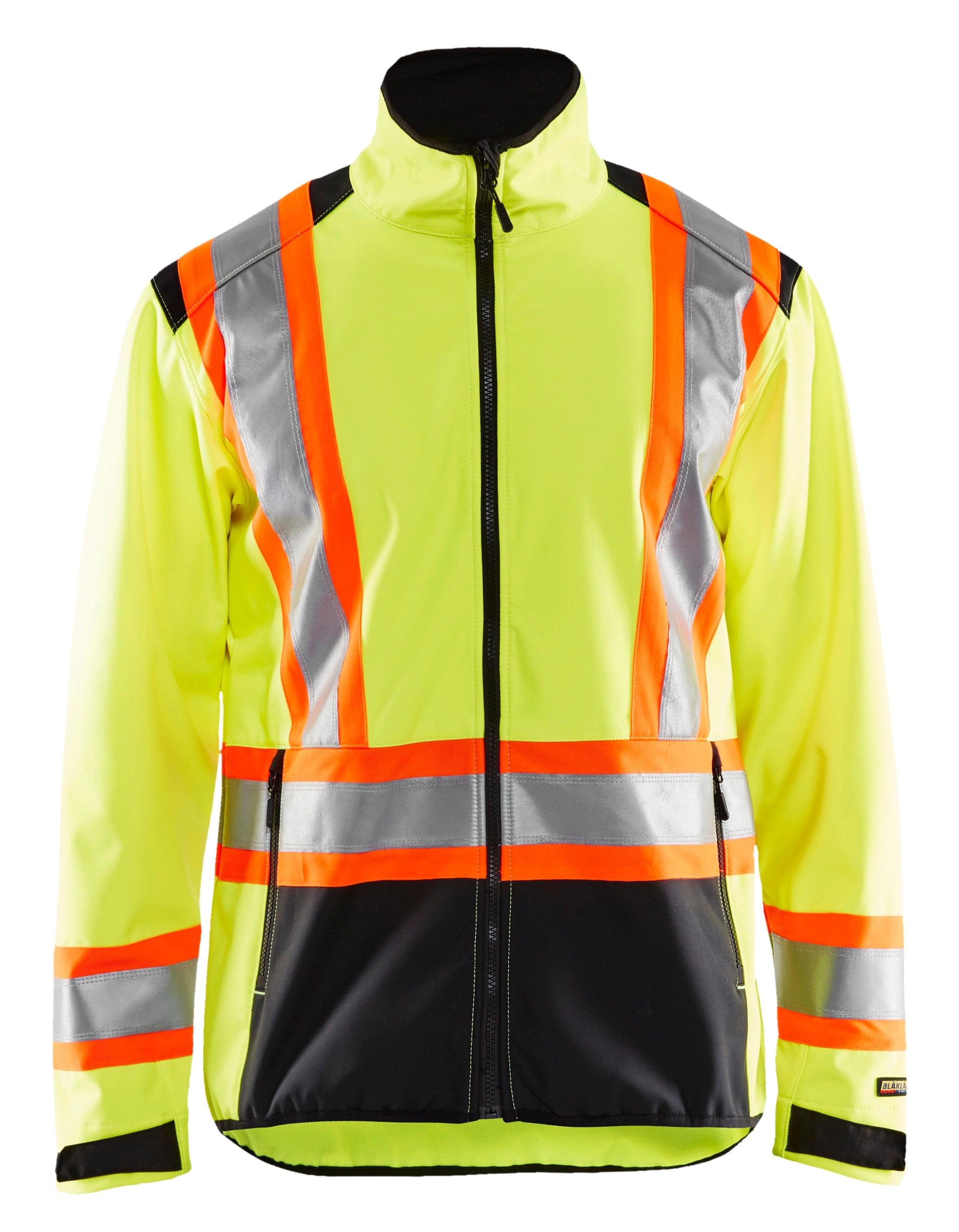 Blaklader 4975 Hi-Vis Water-Resistant Softshell Jacket - Yellow Hi-Vis/Black - Trusted Gear Company LLC
