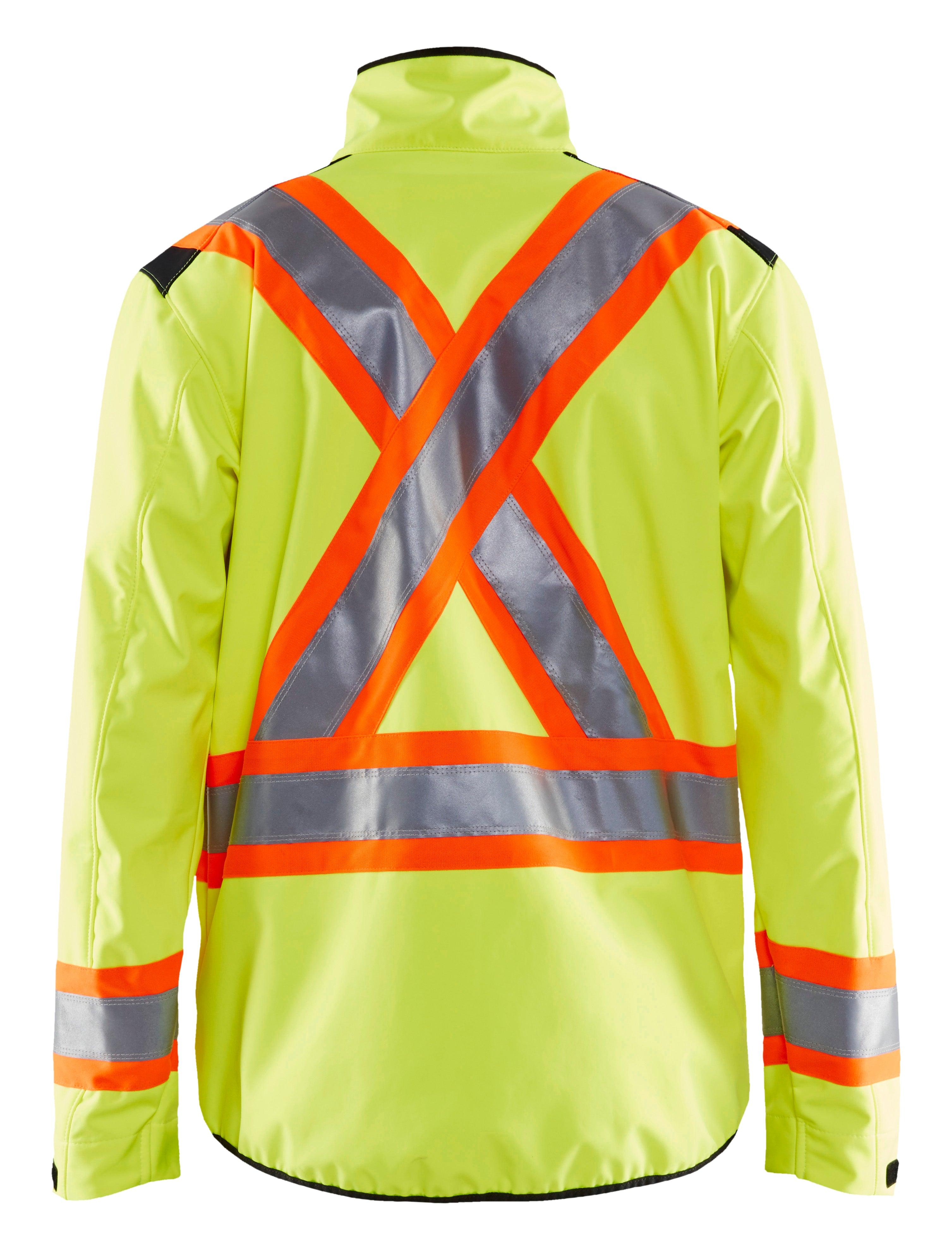 Blaklader 4975 Hi-Vis Water-Resistant Softshell Jacket - Yellow Hi-Vis/Black - Trusted Gear Company LLC