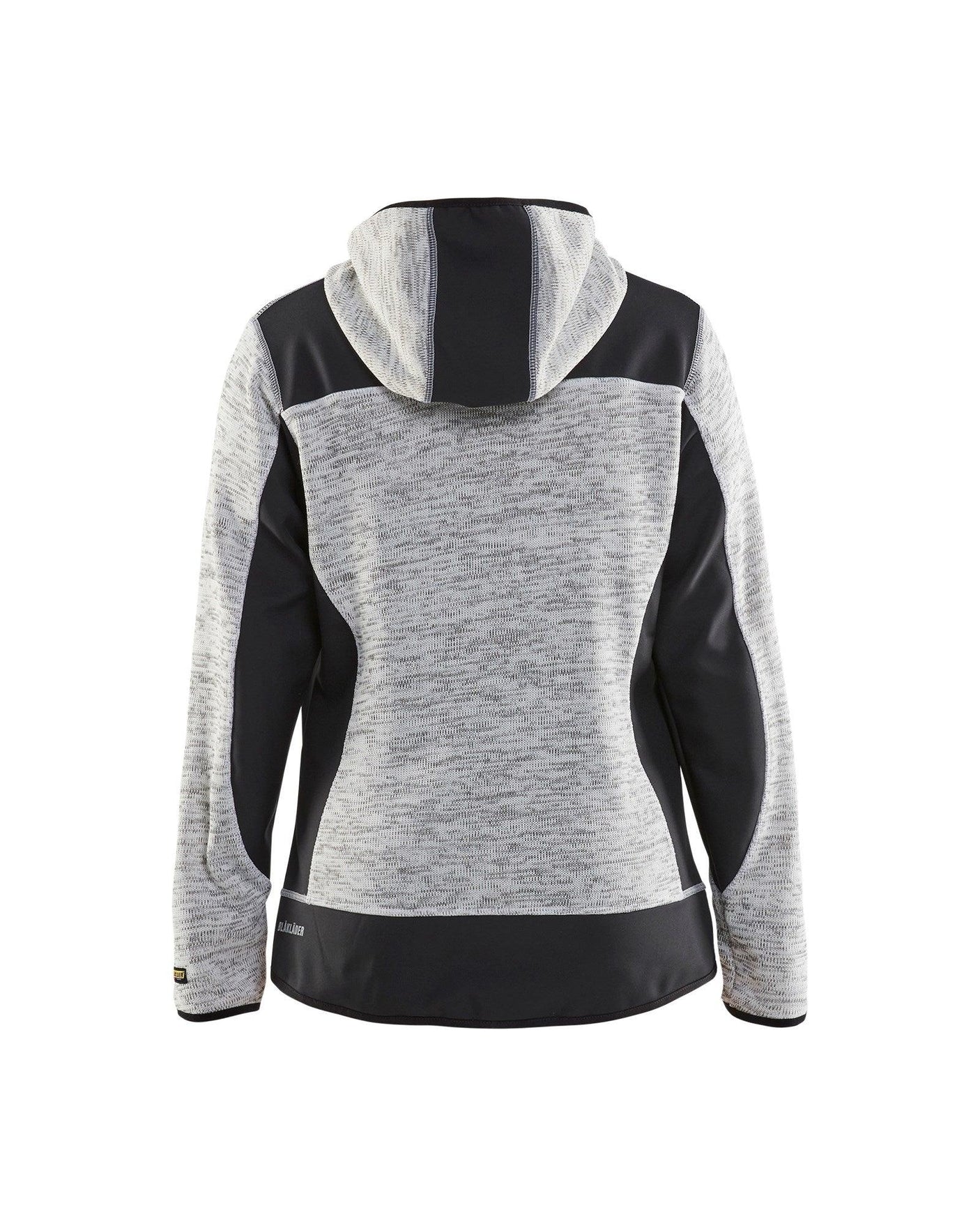 Blaklader 4976 Women's Knitted Hoodie Jacket - Grey Melange/Black/Red - Trusted Gear Company LLC