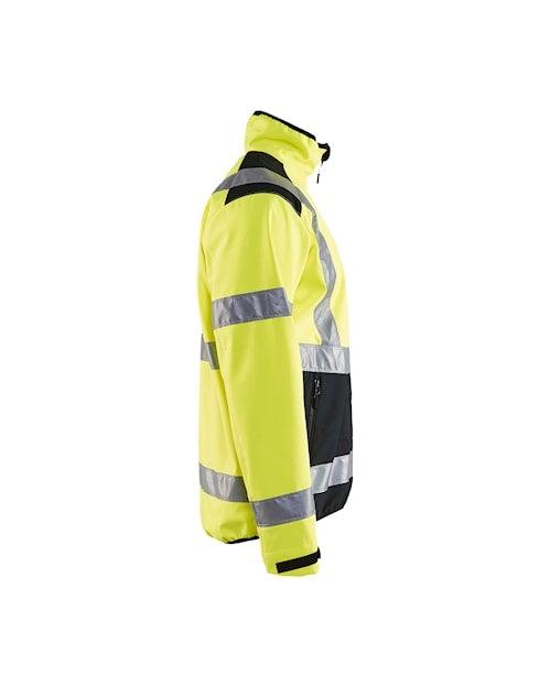 Blaklader 4977 Hi-Vis Water-Resistant Softshell Jacket - Yellow Hi