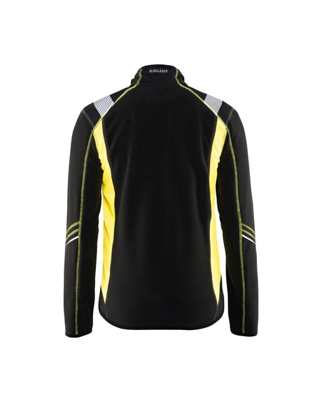 Blaklader 4994 Visibility Micro Fleece Jacket - Black/Yellow Hi-Vis - Trusted Gear Company LLC