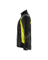 Blaklader 4994 Visibility Micro Fleece Jacket - Black/Yellow Hi-Vis - Trusted Gear Company LLC