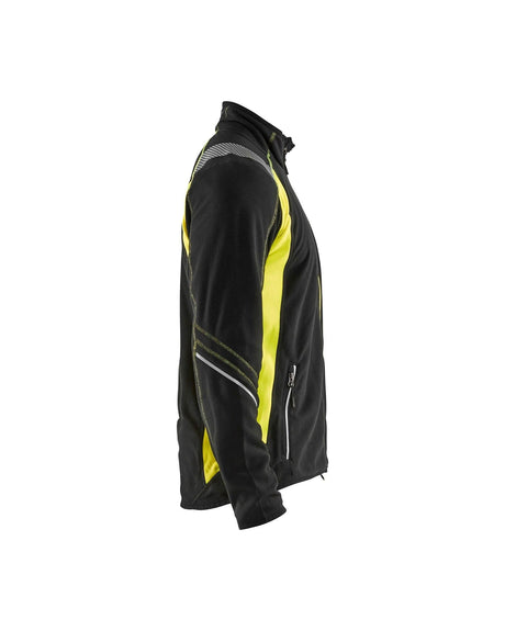 Blaklader 4994 Visibility Micro Fleece Jacket - Black/Yellow Hi-Vis - Trusted Gear Company LLC