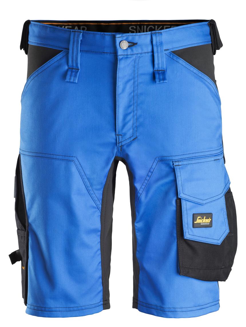 Snickers 6143 AllroundWork Stretch Shorts - 5604 True Blue/Black
