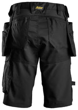 Snickers Workwear 6147 AllroundWork Women's Stretch Shorts + Holster Pockets - Black/Black