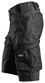 Snickers Workwear 6147 AllroundWork Women's Stretch Shorts + Holster Pockets - Black/Black