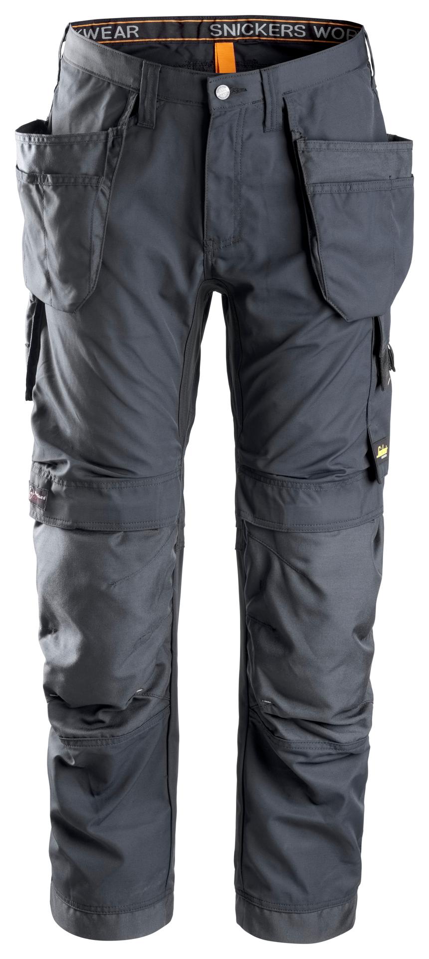 Men Pro Builder Work Trousers Black & Grey Heavy Duty Safety Combat Cargo  Pants. - Helia Beer Co