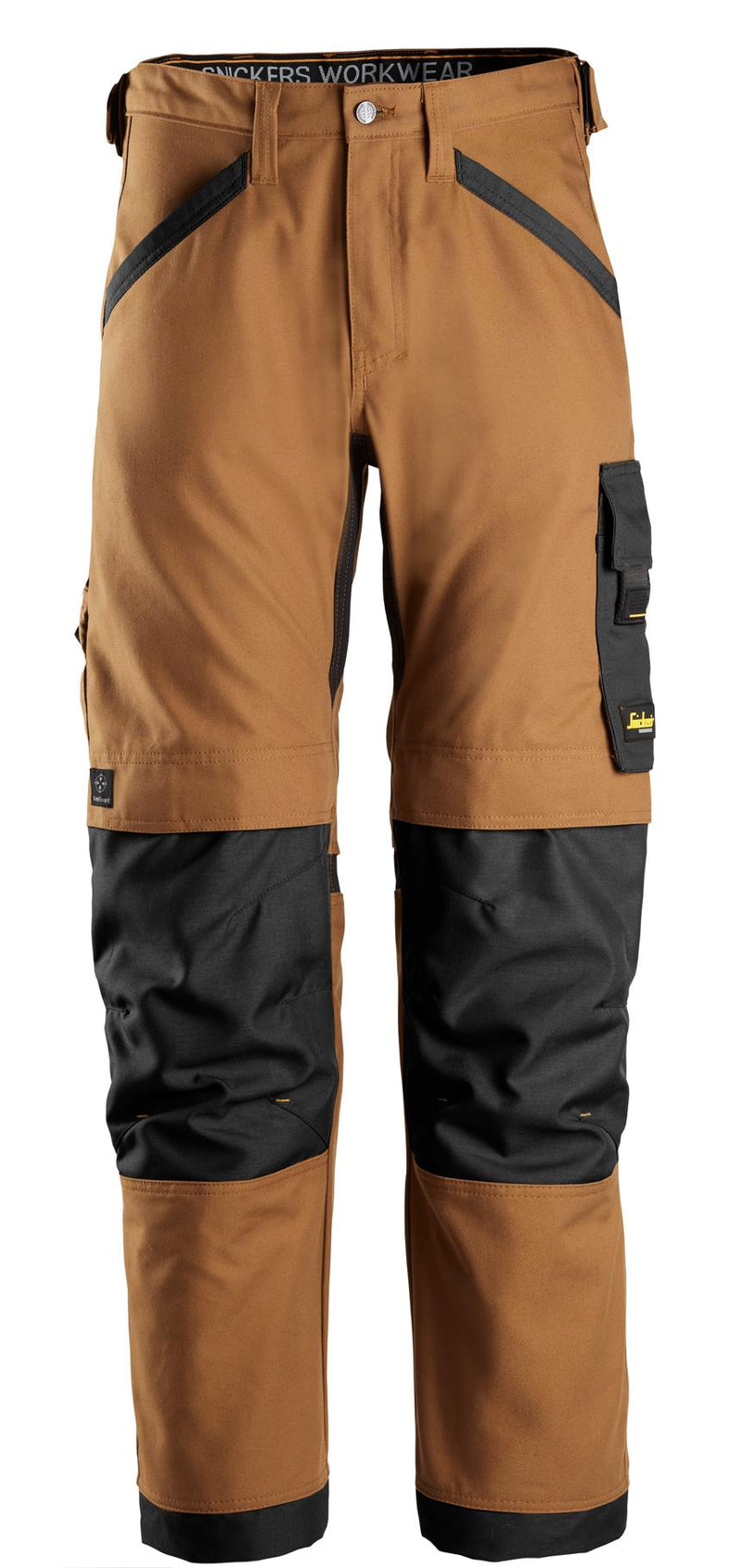 Snickers 6324 AllroundWork Stretch Canvas Work Trousers - Brown/Black