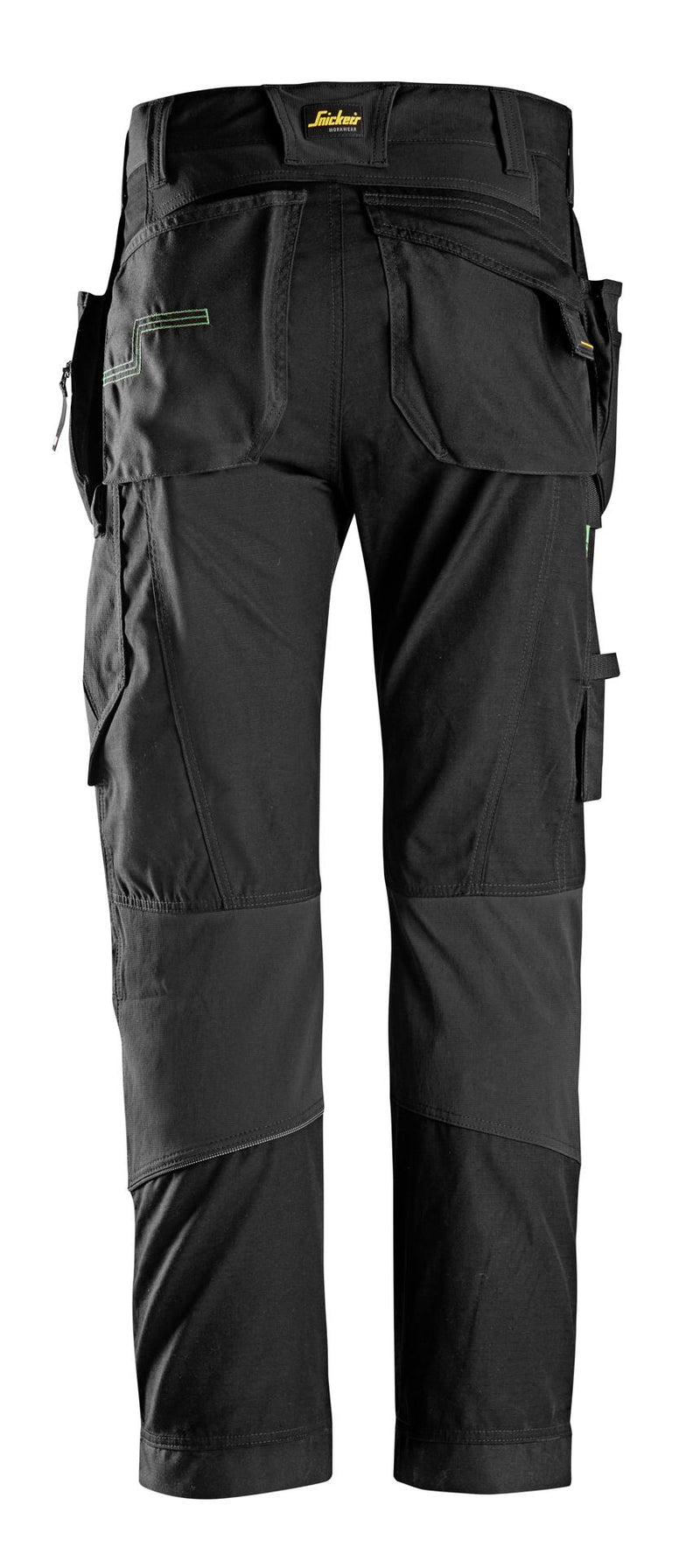 Snickers Workwear 6902 FlexiWork Trousers + Holster Pockets - Black/Black