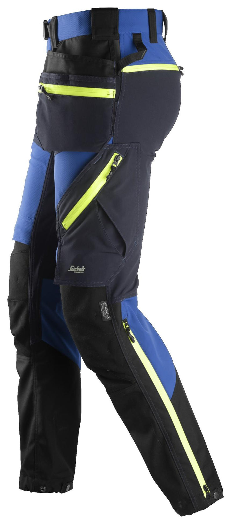 Snickers Workwear 6940 FlexiWork Softshell Stretch Trousers + Holster Pockets - True Blue/Navy