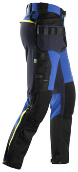 Snickers Workwear 6940 FlexiWork Softshell Stretch Trousers + Holster Pockets - True Blue/Navy
