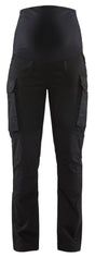 Blaklader 7101 Women's Maternity Service Pants with Stretch - Black