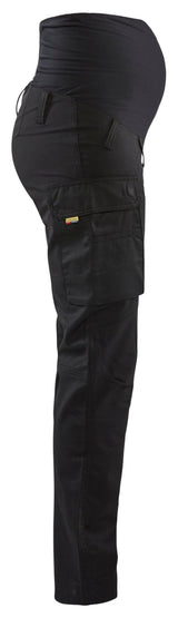 Black Women's Maternity Service Pants with Stretch by Blaklader