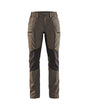 Front view of Blaklader 7153 Women's Stretch Panel Service Pants in a narrow ergonomic fit with elastic waist.
