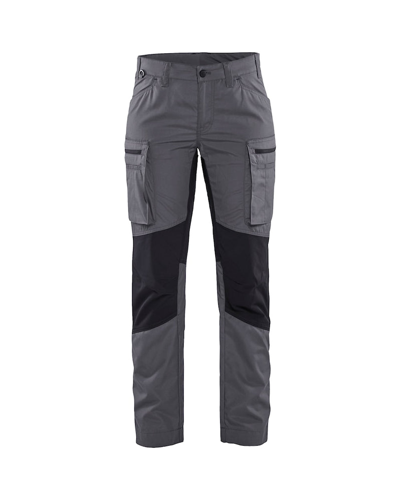 Blaklader 7153 Women's Stretch Panel Service Pants - Grey/Black