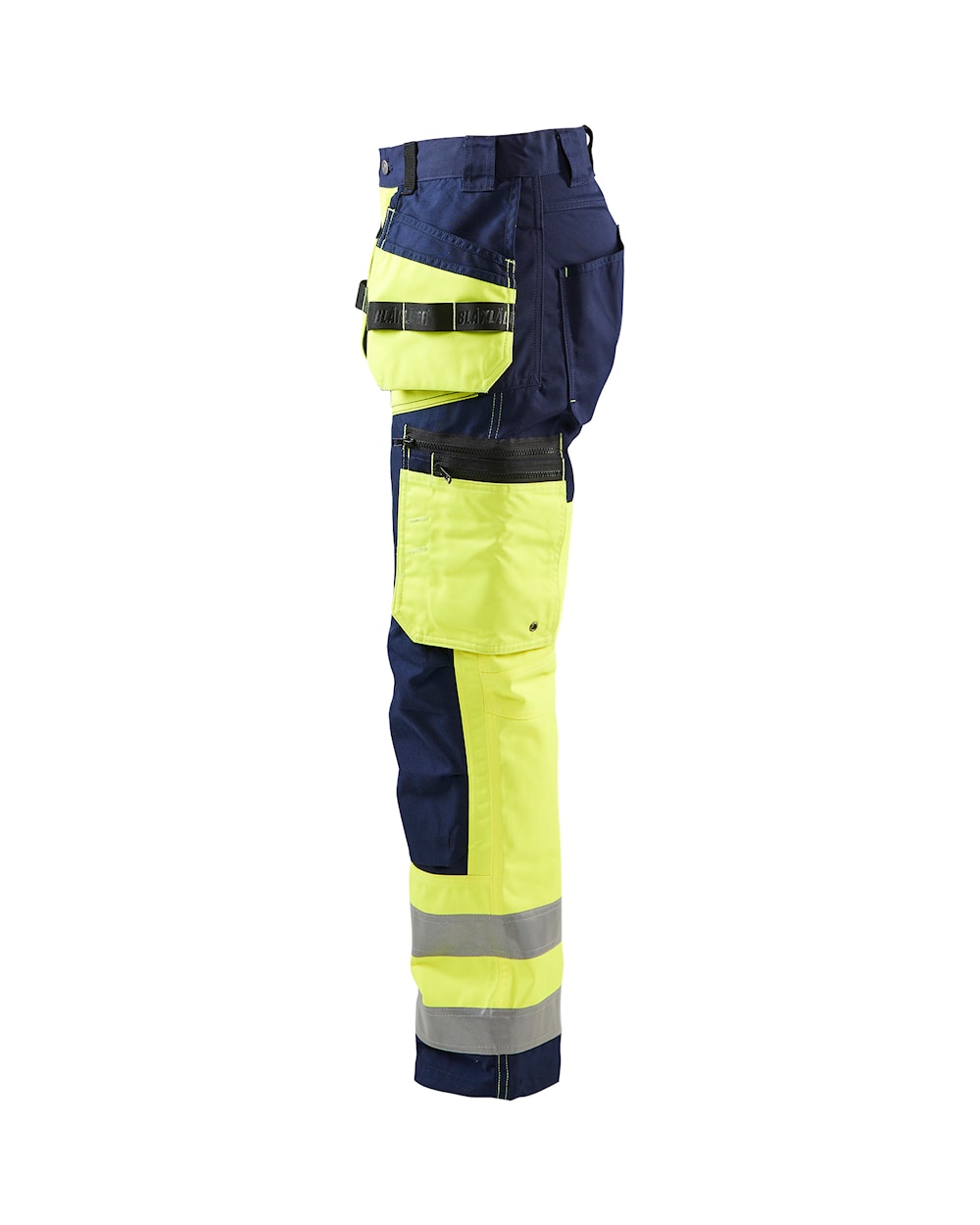 Blaklader 7160 Women's Hi-Vis Work Pants - Navy/Yellow Hi-Vis