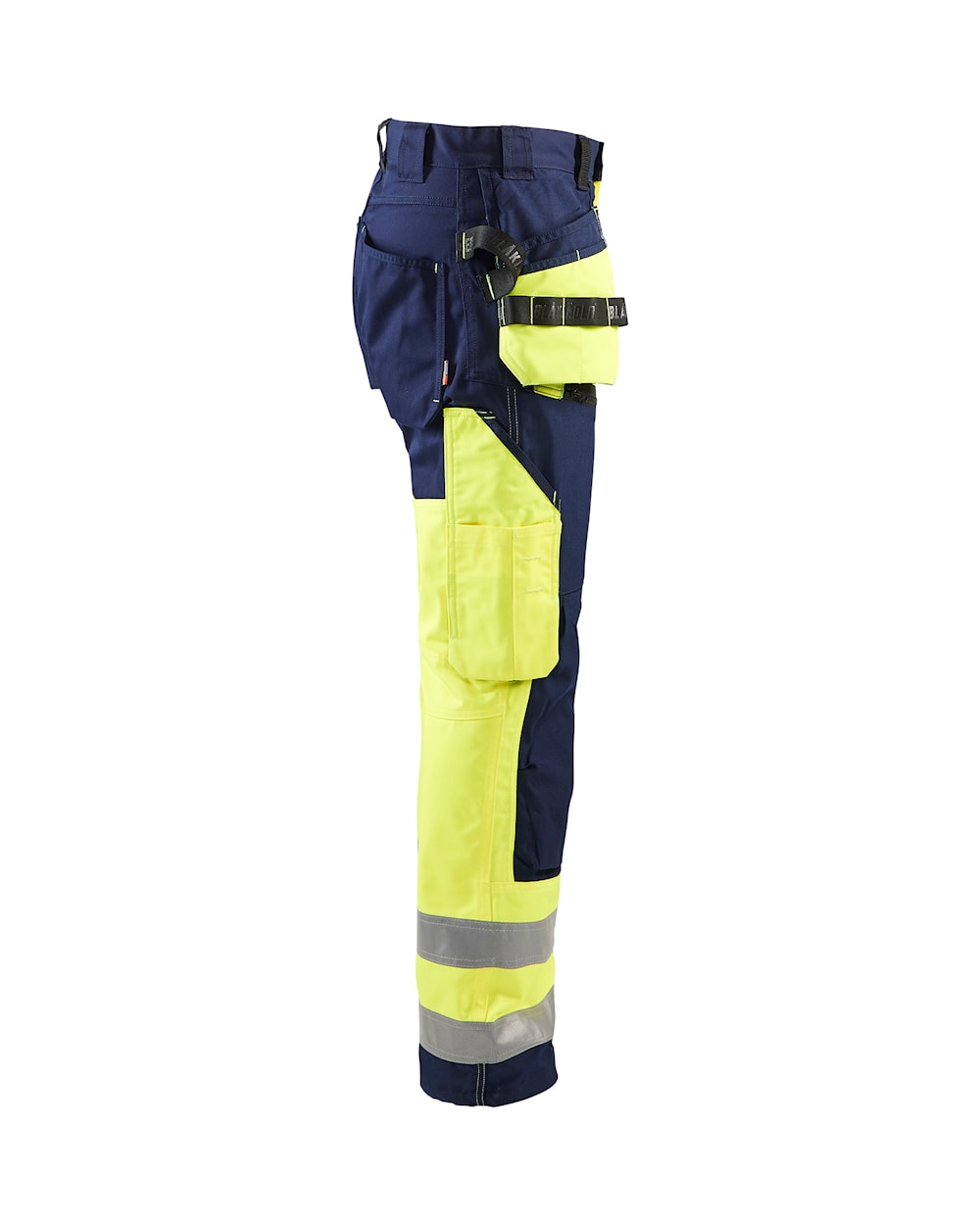 Blaklader 7160 Women's Hi-Vis Work Pants - Navy/Yellow Hi-Vis