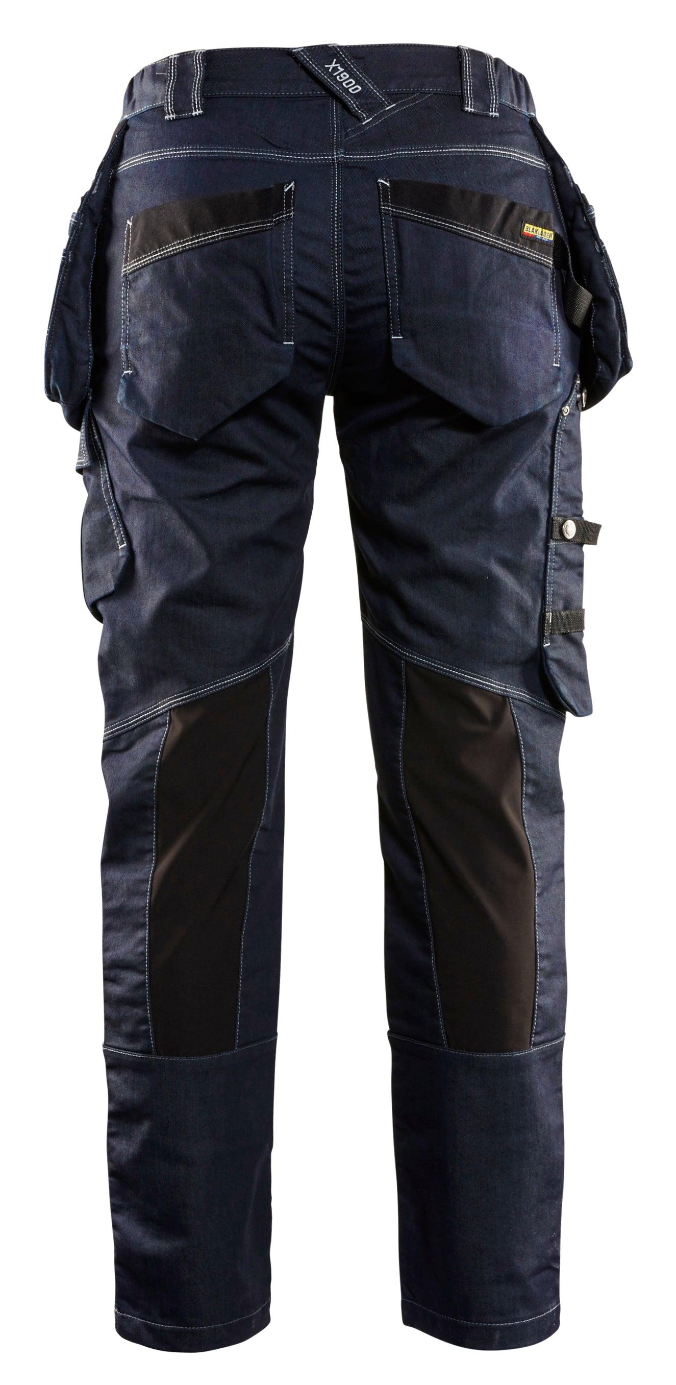 Blaklader 7990 10oz Women's Work Pants with Stretch and Utility Pockets -  Navy Blue/Black