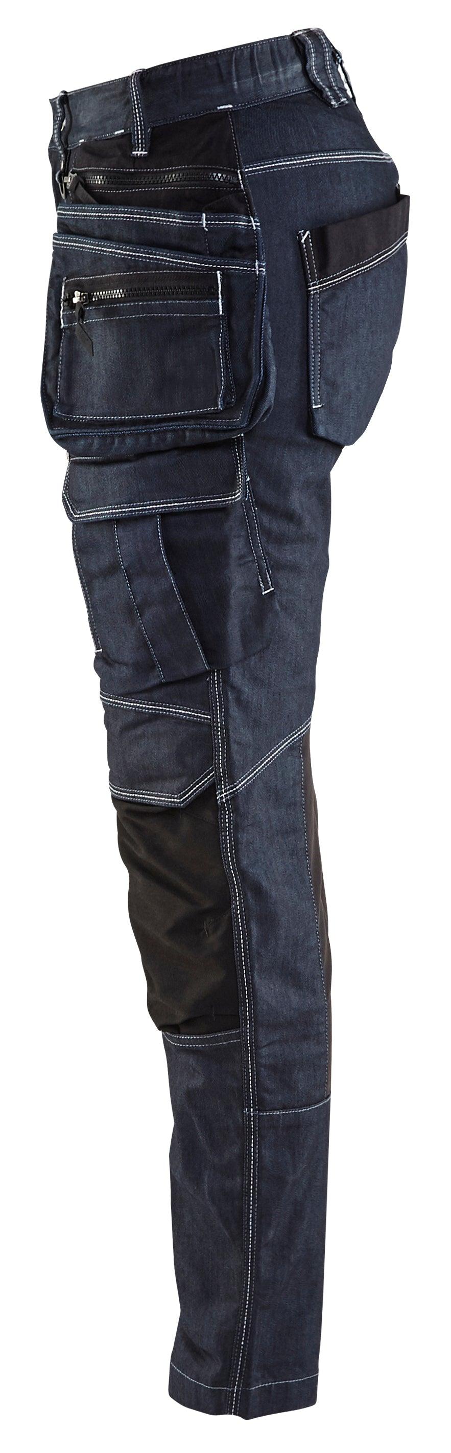 Blaklader 7990 10oz Women's Work Pants with Stretch and Utility Pockets - Navy Blue/Black - Trusted Gear Company LLC