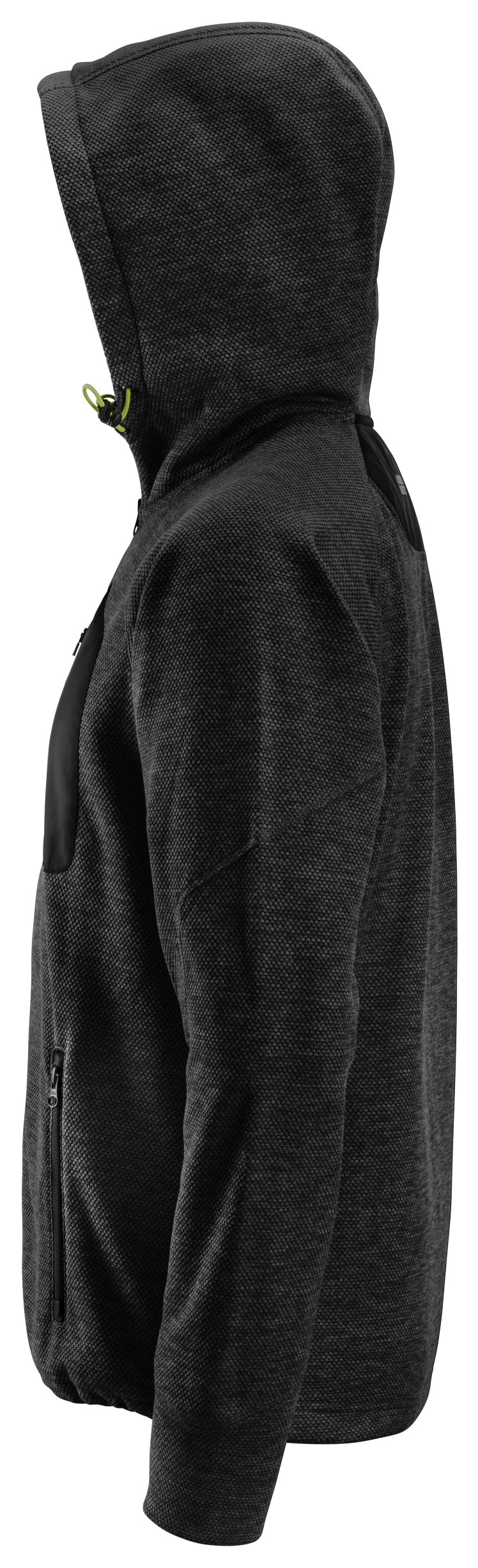 Snickers Workwear U8041 FlexiWork Fleece Hoodie - Black/Black