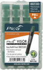 Pack of Pica VISOR Refill 991 permanent industrial marking crayons in protective box