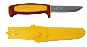 Morakniv Basic 511 Carbon Steel Knife - Yellow/Dala Red