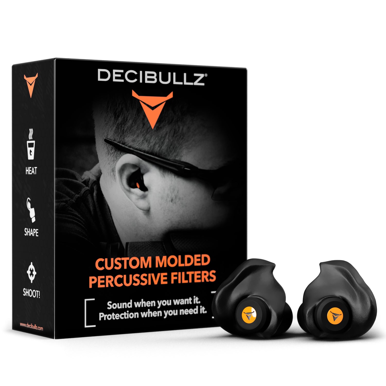 Decibullz Custom Moldable Percussive Filter Earpieces
