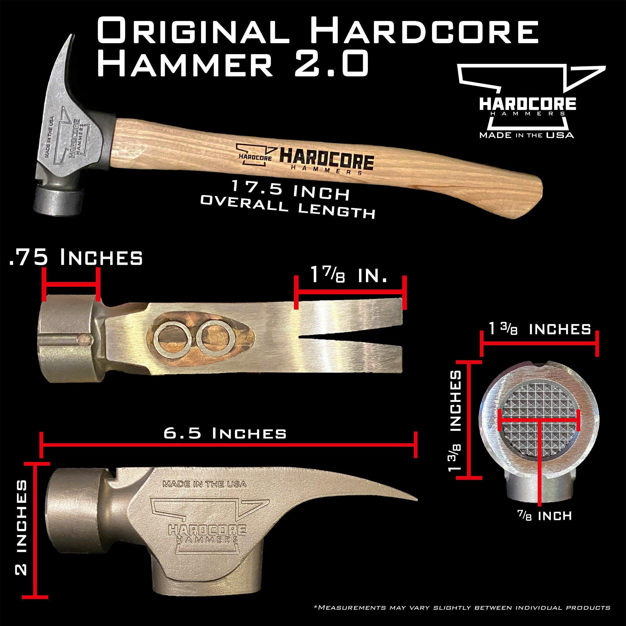 Hardcore Hammer 2.0 - Inset Waffle Face - Blackout | Trusted Gear