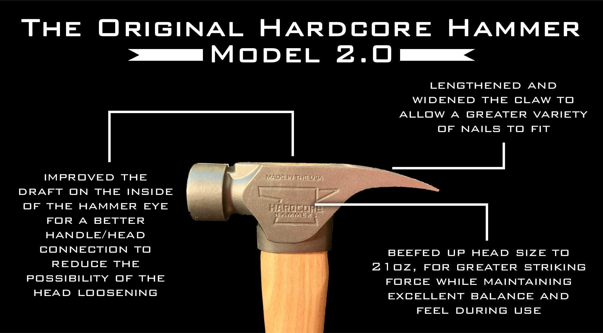 Hardcore Hammer 2.0 - Inset Waffle Face - Burnt Orange - Trusted Gear Company LLC