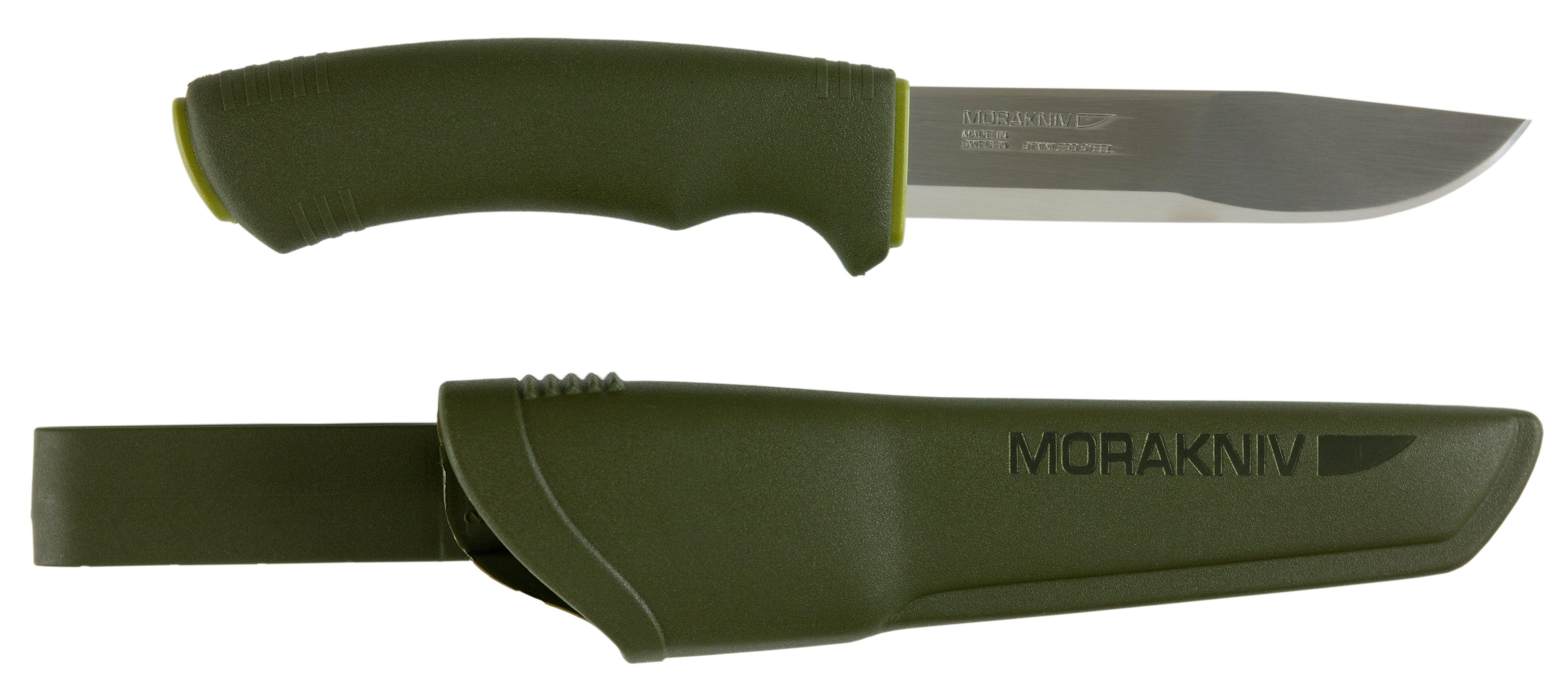 Morakniv® Bushcraft Stainless Knife with Plastic Sheath - Trusted Gear Company LLC