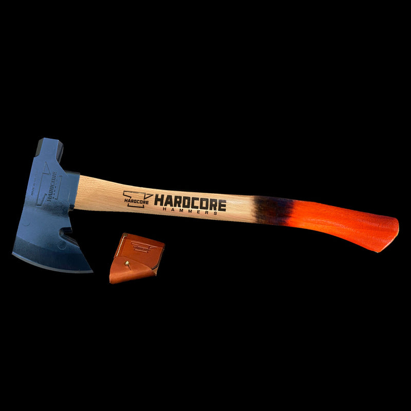 Hardcore Blackened Survivalist Hatchet - Burnt Orange - Trusted Gear Company LLC