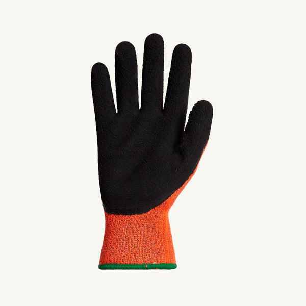 Dexterity® Cut-Resistant Winter Glove With Crinkle Grip Latex Palms - Orange - Trusted Gear Company LLC