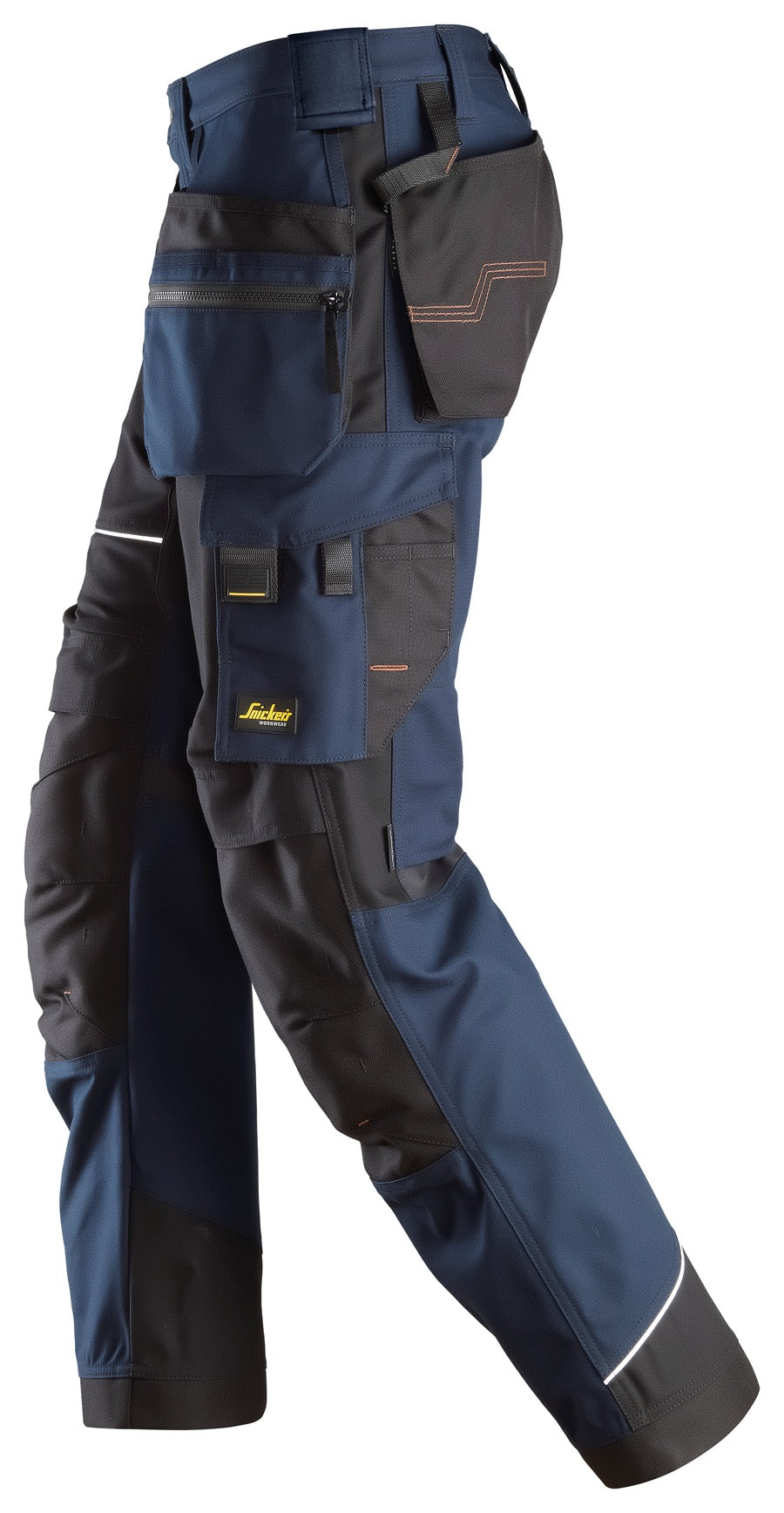 Snickers Workwear U6214 RuffWork Canvas Work Pants + Holster Pockets - Navy/Black