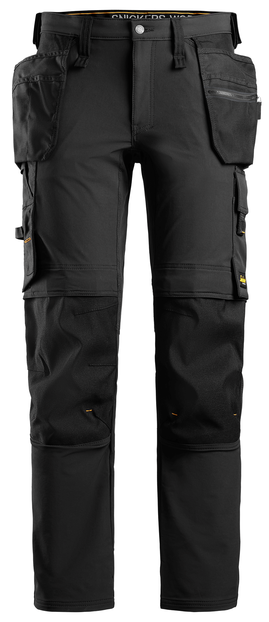 Snickers Workwear U6271 AllroundWork Full Stretch Work Pants + Holster Pockets - Black/Black