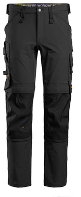 Snickers Workwear U6371 AllroundWork Full Stretch Work Pants - Black/Black