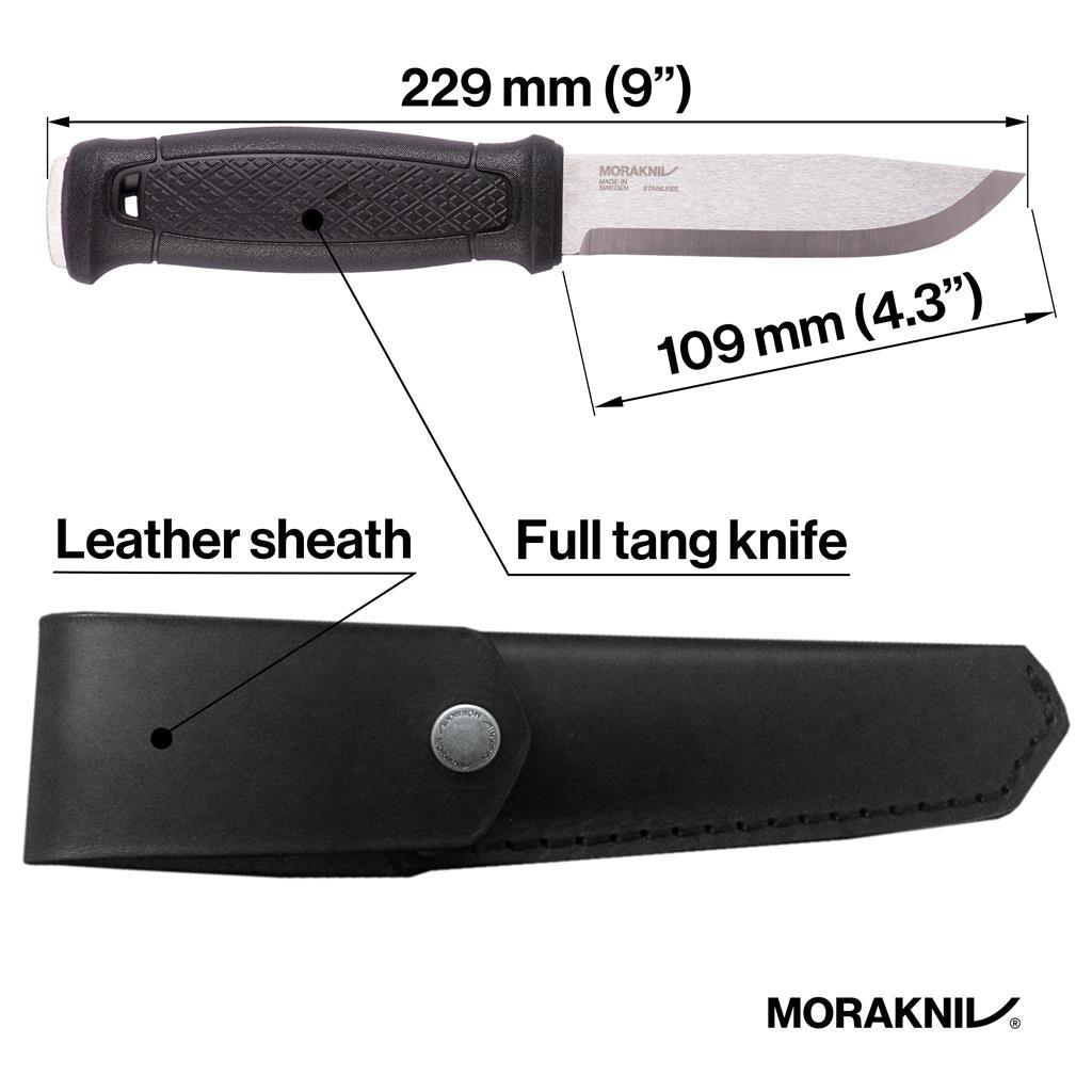 Morakniv Garberg Stainless Knife with Leather Sheath - Trusted Gear Company LLC