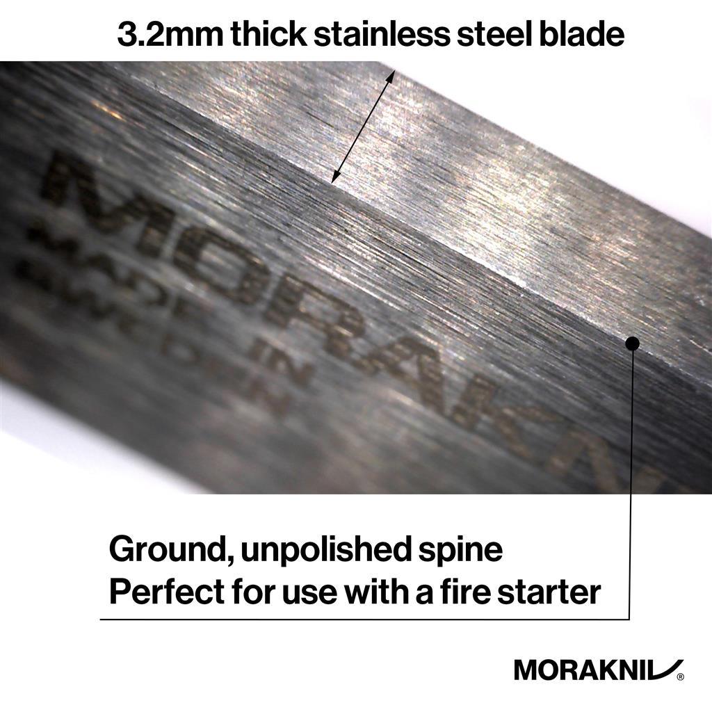 Morakniv® Bushcraft Survival Stainless Knife with Plastic Sheath - Trusted Gear Company LLC